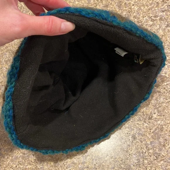 Rising Tide Nepal Wool Knit Hat Fleece Lined Winter - Picture 6 of 15